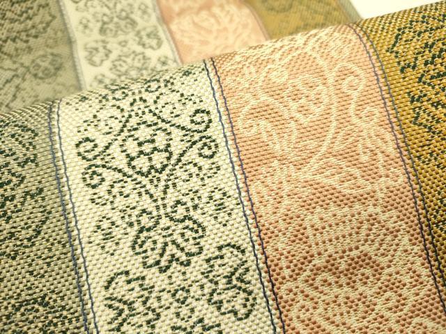 平和屋着物●本場筑前博多織 八寸名古屋帯 花間道 正絹 逸品 DAAZ2440op