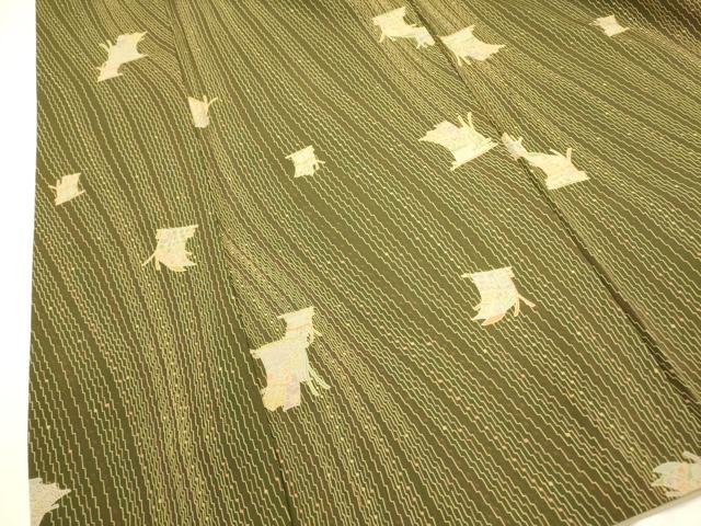 平和屋着物■上質な小紋　几帳花文　正絹　逸品　DAAZ2487op