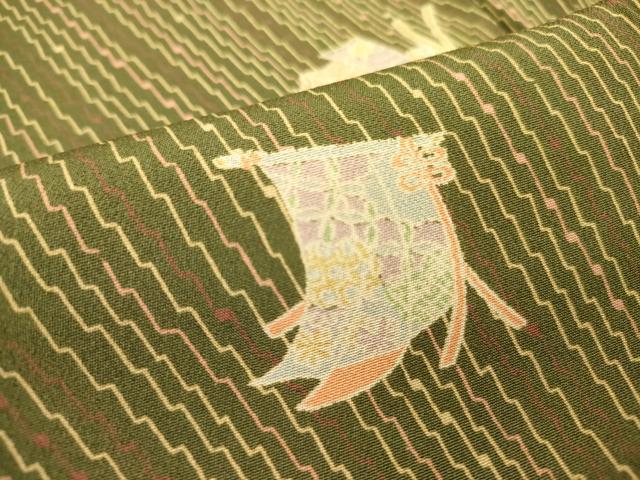 平和屋着物■上質な小紋　几帳花文　正絹　逸品　DAAZ2487op