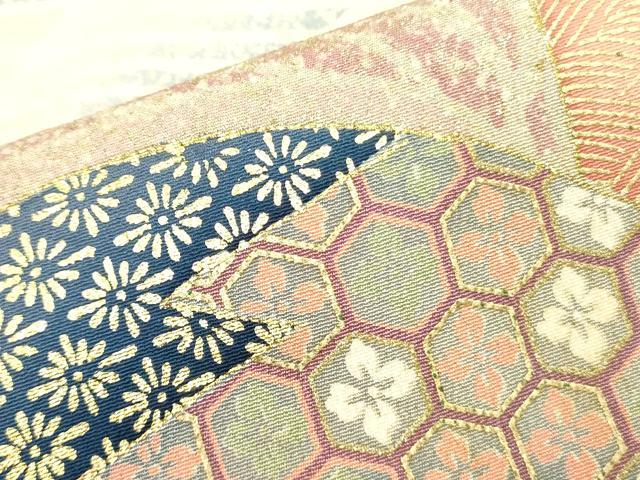 平和屋着物■豪華黒留袖　駒刺繍　萬寿染　扇面吉祥文　暈し染め　金彩　正絹　逸品　DAAZ2570op