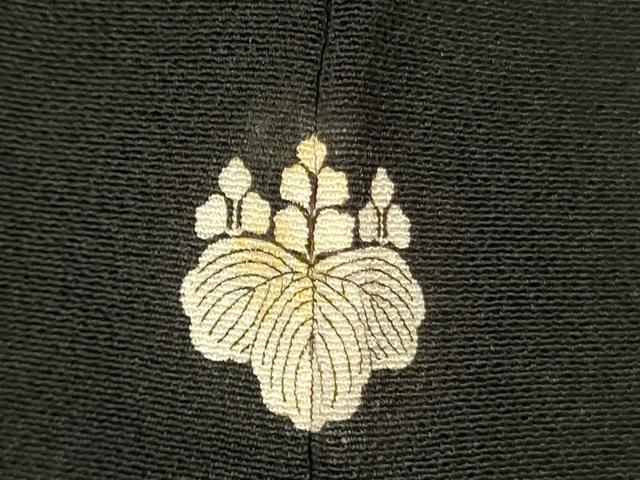 平和屋着物■豪華黒留袖　駒刺繍　萬寿染　扇面吉祥文　暈し染め　金彩　正絹　逸品　DAAZ2570op