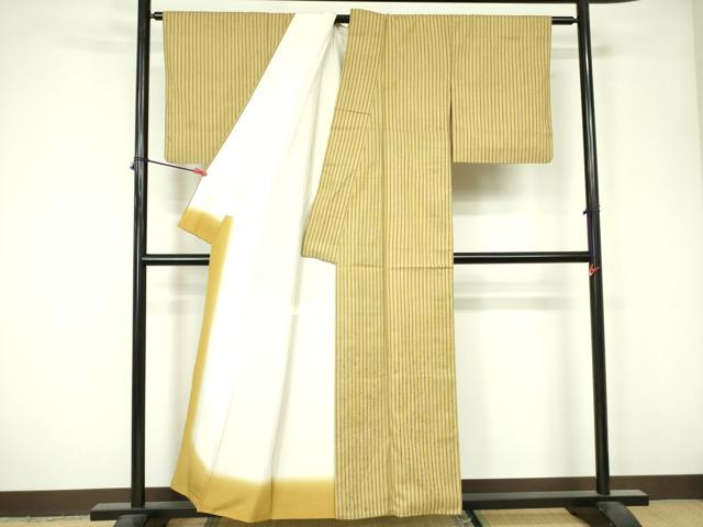 平和屋着物■上質な紬　縞　正絹　逸品　DAAZ2635op