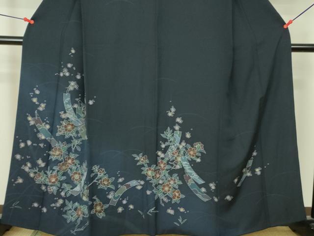 平和屋着物■訪問着　短冊草花文　金彩　正絹　逸品　DAAZ2666op