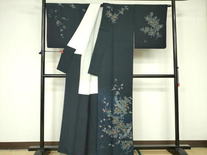 平和屋着物■訪問着　短冊草花文　金彩　正絹　逸品　DAAZ2666op