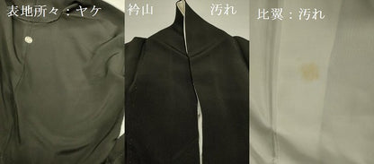 平和屋着物■豪華黒留袖　駒刺繍　笹の葉松文　暈し染め　金彩　正絹　逸品　DAAZ2777op