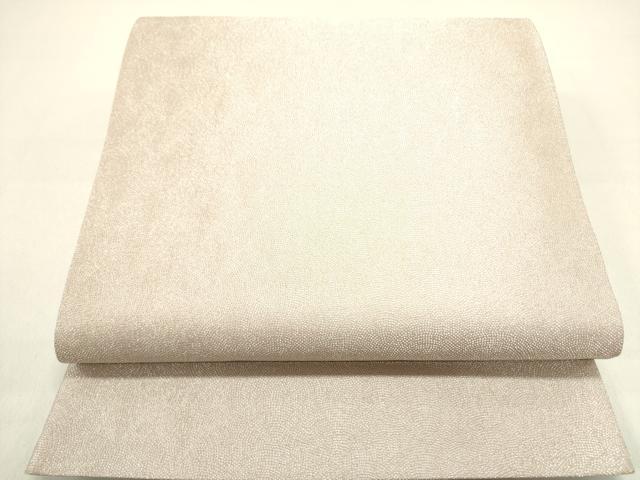 平和屋着物●全通柄袋帯　鮫小紋柄　銀糸　正絹　逸品　DAAZ2845op