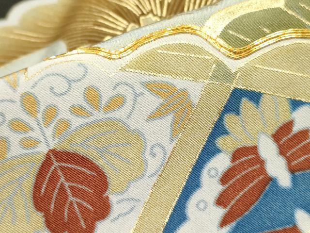 平和屋着物■黒留袖　駒刺繍　飛鶴花松文　金彩　洗える着物　DAAZ2885op