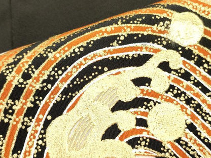 平和屋着物■豪華黒留袖　駒刺繍　立波文　金彩　正絹　逸品　DAAZ2890op