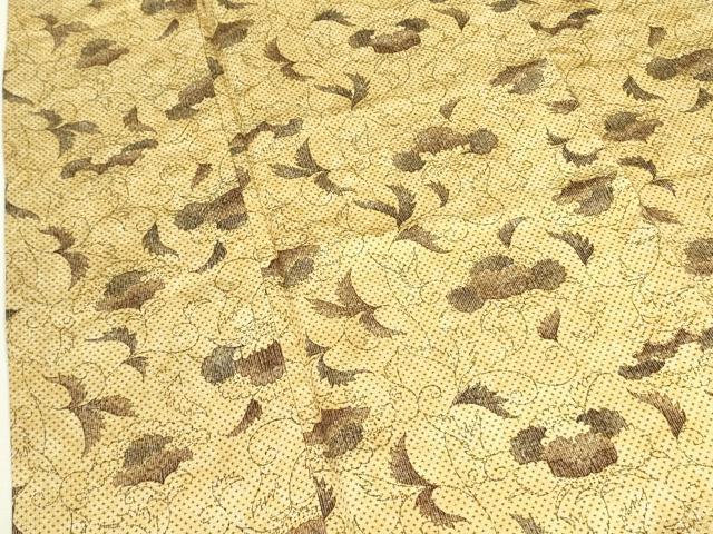 平和屋着物■上質な小紋　草花　正絹　逸品　DAAZ2948op