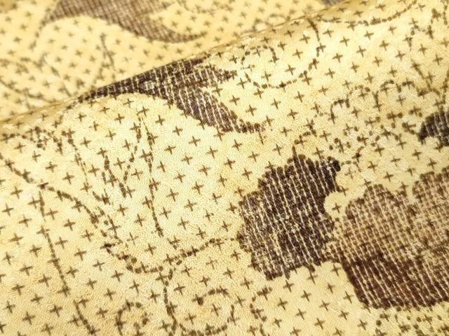 平和屋着物■上質な小紋　草花　正絹　逸品　DAAZ2948op