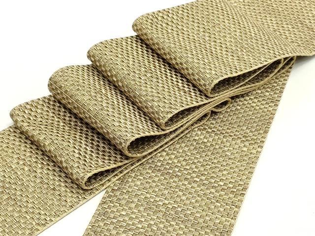 平和屋着物●男性　角帯　網代織　正絹　逸品　未使用　DAAZ3003ob 平和屋着物○男性 角帯 網代織 正絹 逸品 未使用 DAAZ3003ob