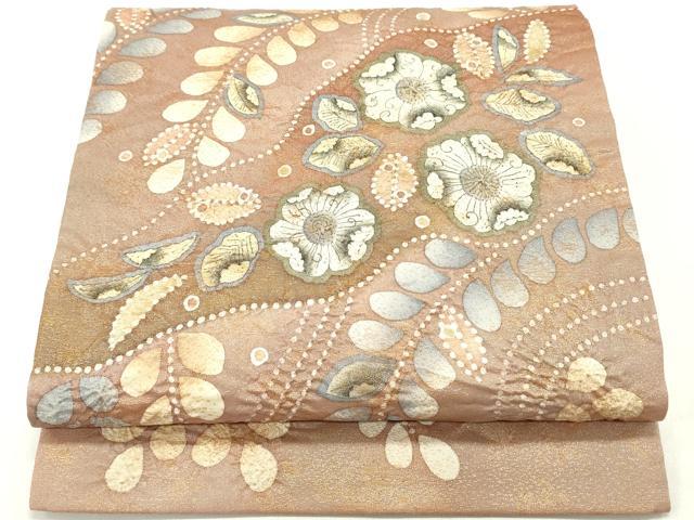 平和屋着物●太鼓柄袋帯　作家物　絞り　辻が花　金糸　正絹　逸品　DAAZ3149ob 平和屋着物○太鼓柄袋帯 作家物 絞り 辻が花 金糸 正絹 逸品 DAAZ3149ob