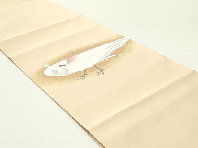 平和屋着物○西陣 小川英謹製 爪掻き本綴れ 八寸名古屋帯