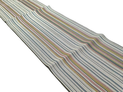 平和屋着物●本場筑前博多織　八寸名古屋帯　間道　正絹　逸品　DAAZ3176ob