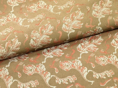 平和屋着物●両面　全通柄袋帯　枯葉文　金彩　正絹　逸品　DAAZ3200ob