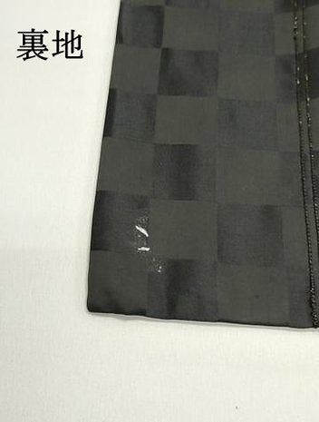 平和屋着物●アンティーク　大正ロマン　九寸名古屋帯　総刺繍　鏡裏花鳥文　黒地　正絹　逸品　DAAZ3228ob