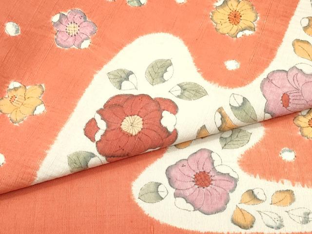 平和屋着物●九寸名古屋帯 紬地 絞り 辻が花 正絹 逸品 DAAZ3244ob