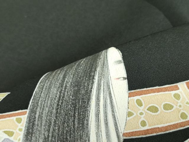 平和屋着物■染色作家 おだに武士 黒留袖 女人文 正絹 逸品 DAAZ3389ob