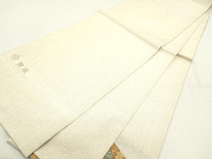 平和屋着物●綴れ 太鼓柄袋帯 作家物 抽象文様 金銀糸 正絹 逸品 DAAZ3396ob
