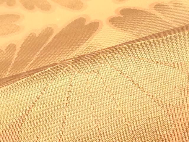平和屋着物●西陣　川島織物　六通柄　本袋帯　七宝花文　金糸　正絹　逸品　DAAZ3430ob 平和屋着物○西陣 川島織物 六通柄 本袋帯 七宝花文 金糸