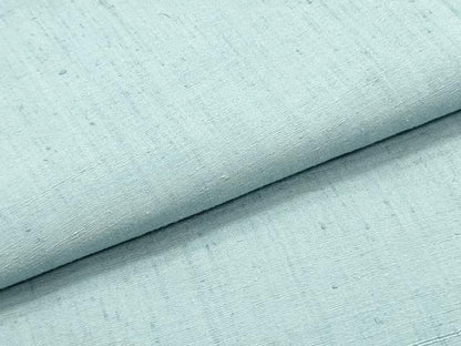 平和屋着物●全通柄九寸名古屋帯 紬地 秘色色 正絹 逸品 DAAZ3439ob