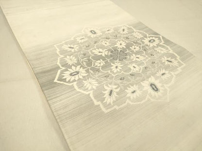 平和屋着物◎太鼓柄袋帯 正倉院更紗花文 正絹 逸品 DAAZ3577jm