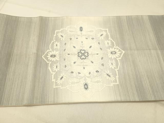 平和屋着物◎太鼓柄袋帯 正倉院更紗花文 正絹 逸品 DAAZ3577jm