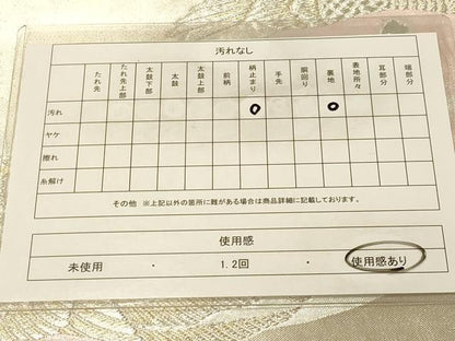 平和屋着物◎六通柄袋帯　孔雀文　金銀糸　正絹　逸品　DAAZ3588jm