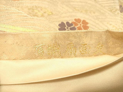 平和屋着物◎六通柄袋帯　唐織　地紙鳳凰花文　金糸　引箔　正絹　逸品　DAAZ3673jm