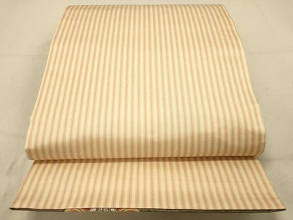 平和屋着物◎両面　六通柄袋帯　更紗鳳凰花文　金銀糸　引箔　正絹　逸品　DAAZ3709jm