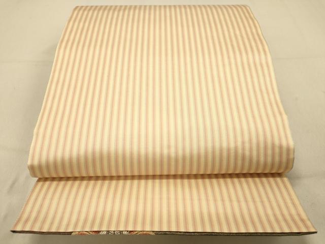 平和屋着物◎両面　六通柄袋帯　更紗鳳凰花文　金銀糸　引箔　正絹　逸品　DAAZ3709jm
