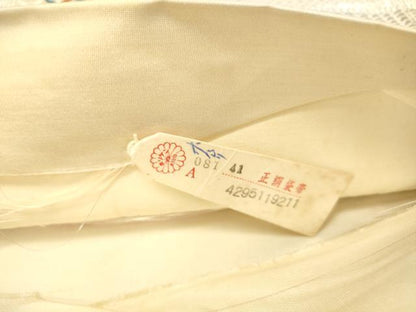 平和屋着物◎六通柄袋帯　風景文　蜀江花文　金銀糸　証紙付き　正絹　逸品　DAAZ3762jm