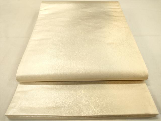 平和屋着物◎六通柄袋帯　霞文　引箔　正絹　逸品　DAAZ3824jm