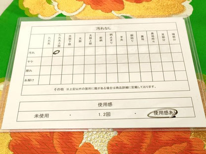 平和屋着物◎六通柄袋帯　唐織　大牡丹文　金銀糸　正絹　逸品　DAAZ3896jm
