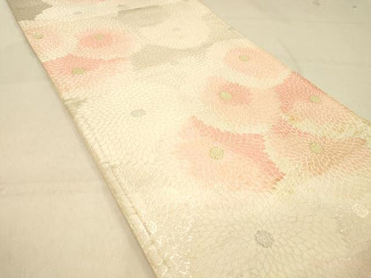 平和屋着物◎西陣 六通柄袋帯 菊尽くし 金銀糸 正絹 逸品 DAAZ3982jm