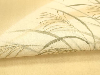 平和屋着物＊夏物 つけ帯 手描き 稲穂 金彩 正絹 逸品 DAAZ4001cm