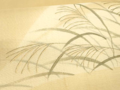 平和屋着物＊夏物 つけ帯 手描き 稲穂 金彩 正絹 逸品 DAAZ4001cm
