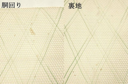 平和屋着物＊夏物 八寸名古屋帯 抽象文様 正絹 逸品 DAAZ4003cm