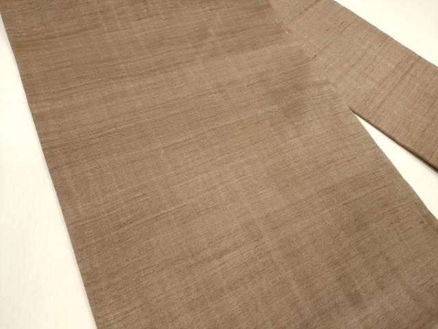 平和屋着物＊夏物 九寸名古屋帯 焦茶色 正絹 逸品 DAAZ4004cm