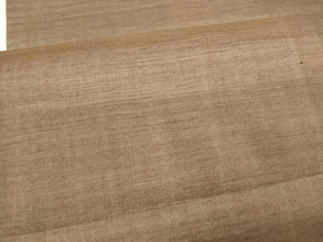 平和屋着物＊夏物 九寸名古屋帯 焦茶色 正絹 逸品 DAAZ4004cm