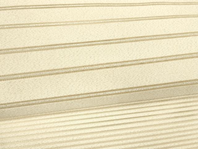 平和屋着物＊夏物 絽綴れ 八寸名古屋帯 横段文 銀糸 正絹 逸品 DAAZ4016cm