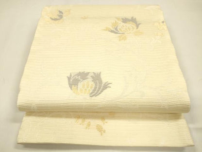 平和屋着物＊夏物 六通柄袋帯 唐織 更紗花唐草文 正絹 逸品 DAAZ4022cm