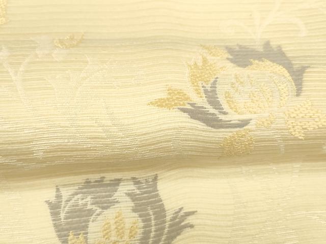 平和屋着物＊夏物 六通柄袋帯 唐織 更紗花唐草文 正絹 逸品 DAAZ4022cm