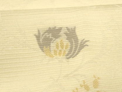 平和屋着物＊夏物 六通柄袋帯 唐織 更紗花唐草文 正絹 逸品 DAAZ4022cm
