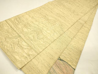 平和屋着物＊夏物 太鼓柄袋帯 流水文 金銀糸 正絹 逸品 DAAZ4023cm