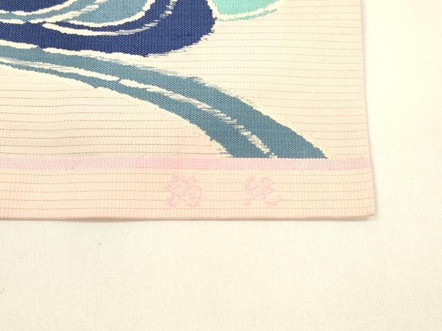 平和屋着物＊夏物 アンティーク 大正ロマン 絽塩瀬 九寸名古屋帯 流水花文 正絹 逸品 DAAZ4032cm