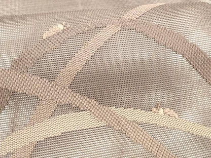 平和屋着物＊夏物 六通柄 本袋帯 夏虫草葉文 銀糸 正絹 逸品 DAAZ4034cm