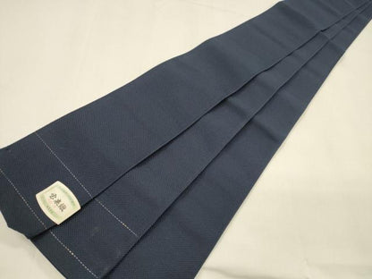 平和屋着物●男性 角帯 宝来織 濃藍色 正絹 逸品 DAAZ4096cm