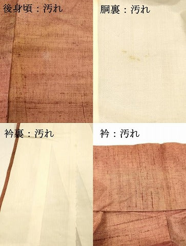 平和屋着物■上質な紬　霞文　正絹　逸品　DAAZ4109cm