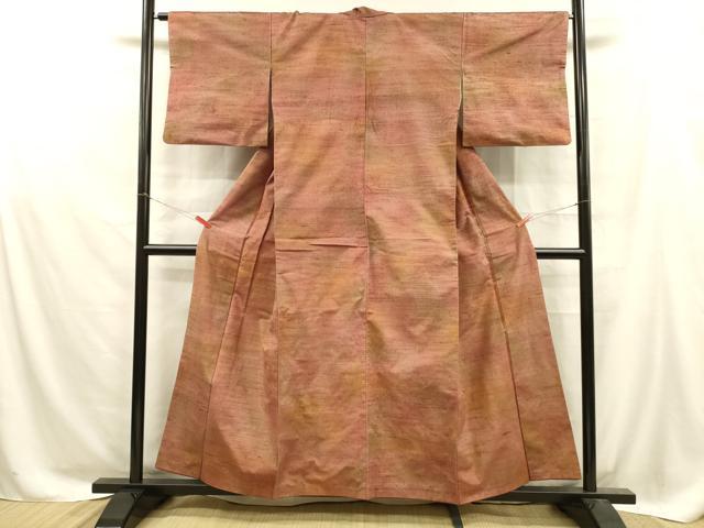 平和屋着物■上質な紬　霞文　正絹　逸品　DAAZ4109cm